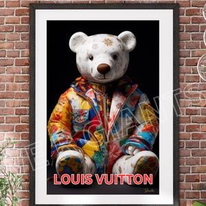 LOUIS VUITTON ART SYD THE PSYCHEDELIC BEAR PRINT 11X17 BY THE ARTIST DENARDAI